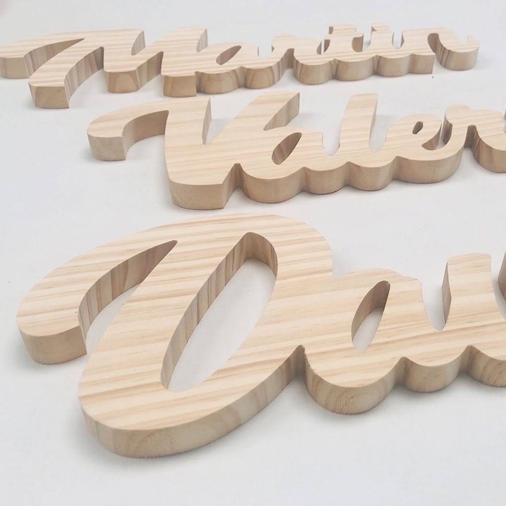 Letras de madera