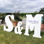Letras boda madera
